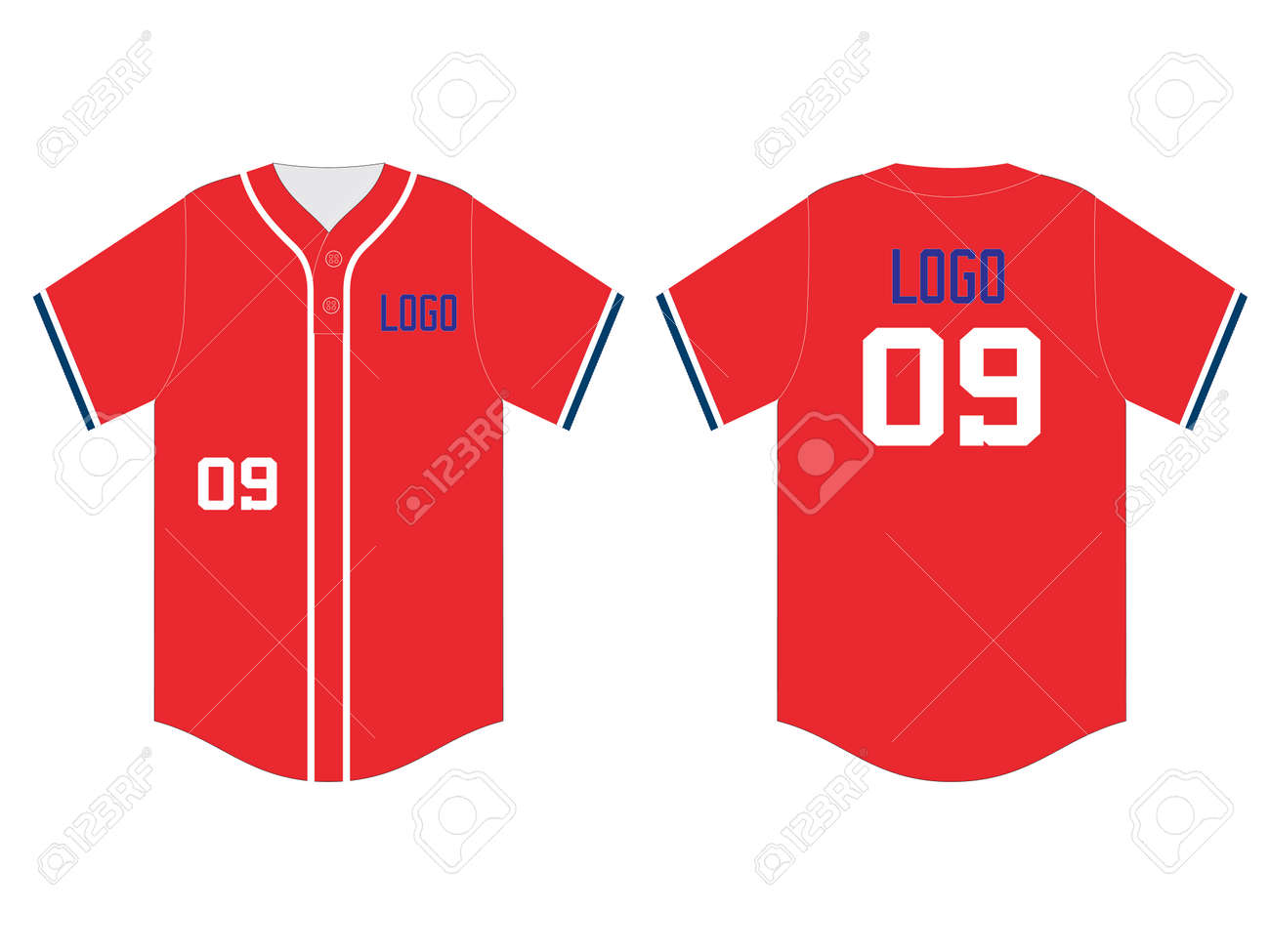 Detail Baseball Jersey Template Vector Nomer 50