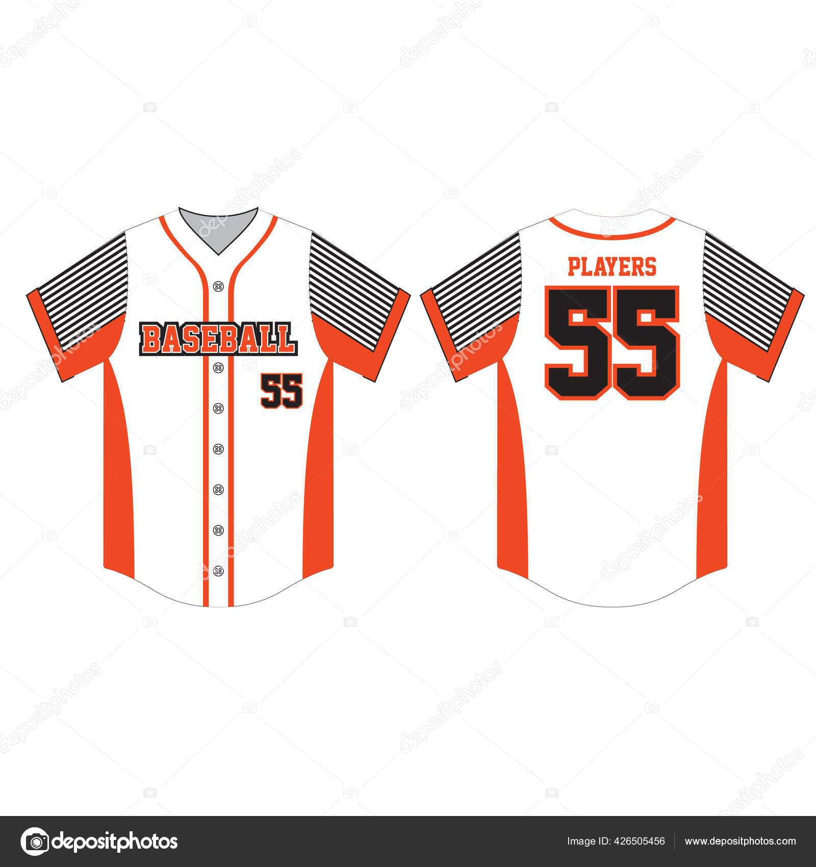 Detail Baseball Jersey Template Vector Nomer 8