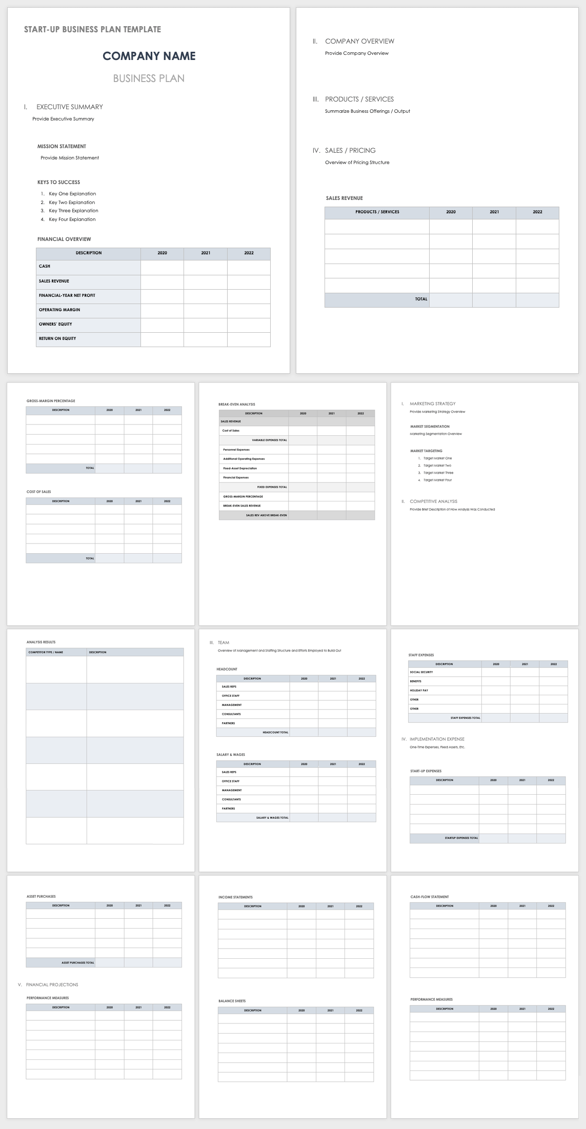 Detail Basic Business Plan Template Free Nomer 3