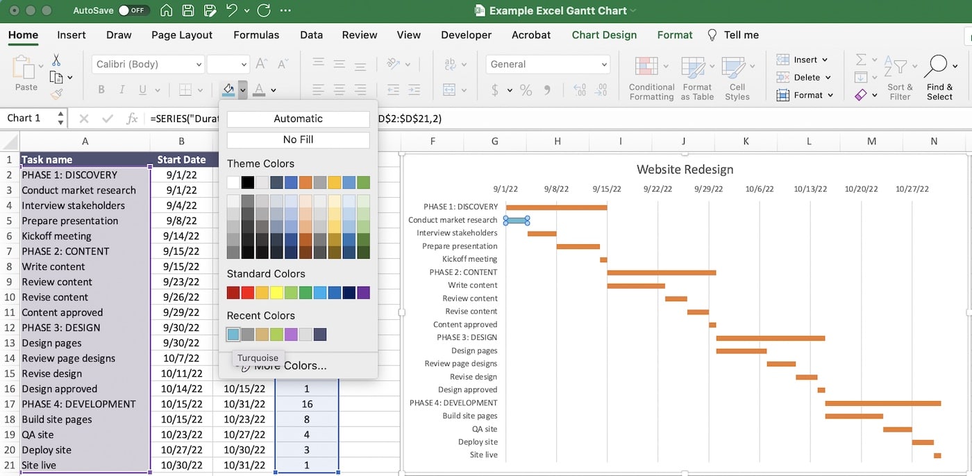 Detail Basic Gantt Chart Template Nomer 44