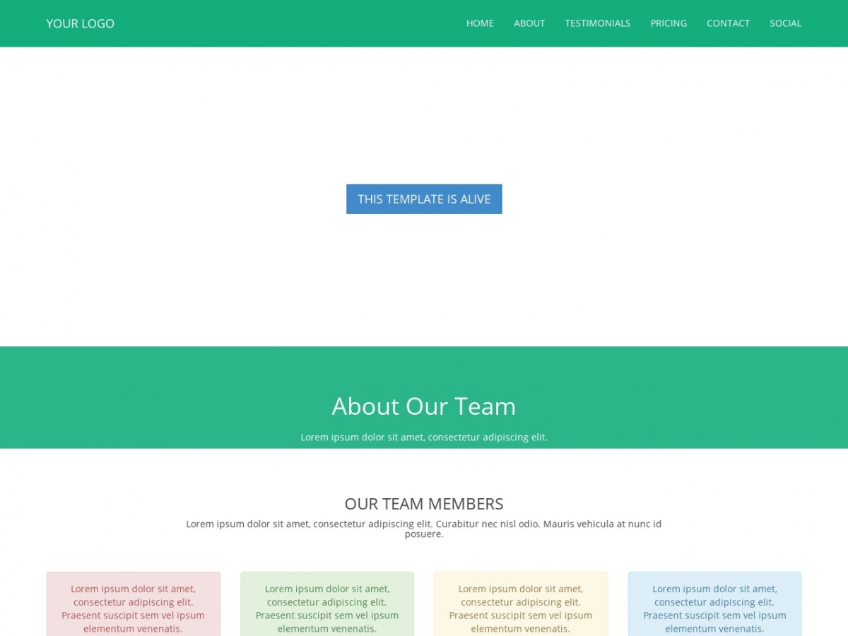 Detail Basic Html Template Nomer 3