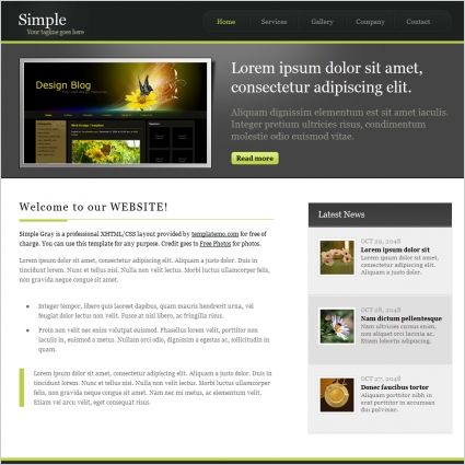 Detail Basic Html Template Nomer 19