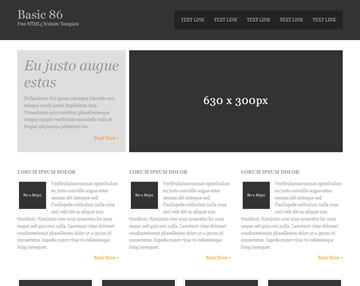 Detail Basic Html Template Nomer 4