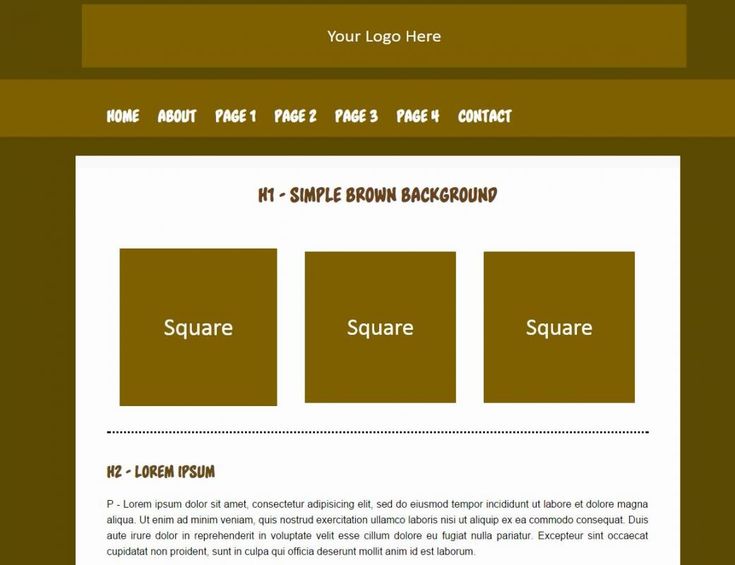 Detail Basic Html Template Nomer 22