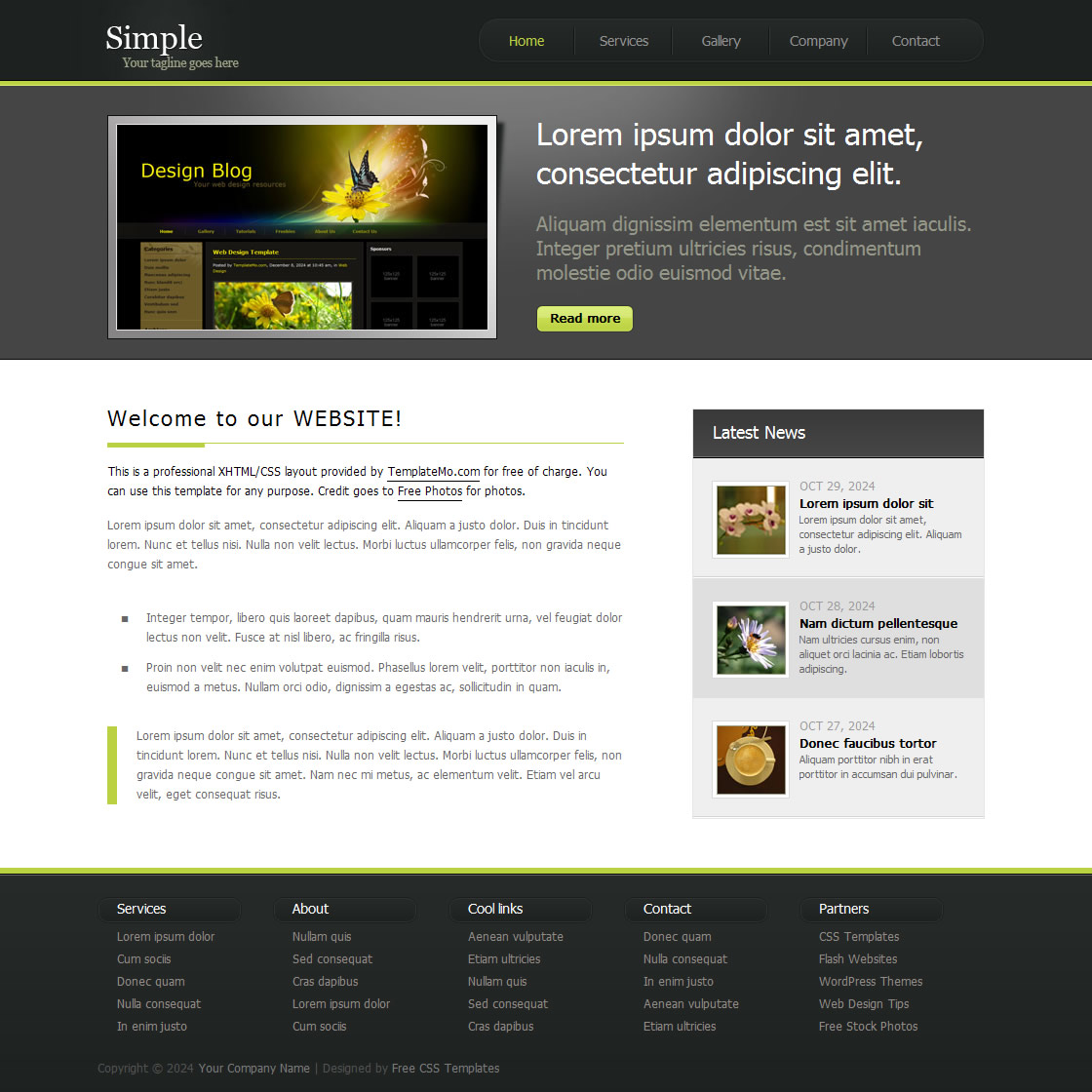 Detail Basic Html Template Nomer 5