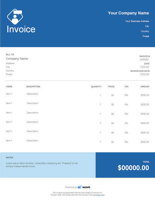 Detail Basic Invoice Template Word Nomer 19