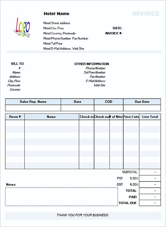 Detail Basic Invoice Template Word Nomer 55