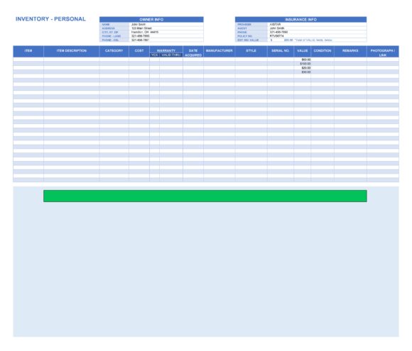 Detail Basic Spreadsheet Template Nomer 22