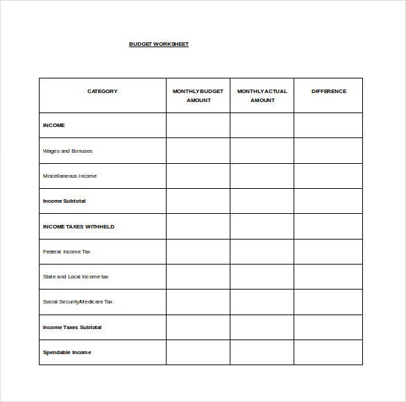 Detail Basic Spreadsheet Template Nomer 40