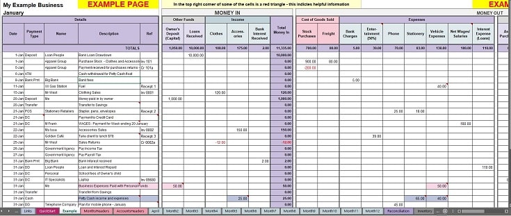 Detail Basic Spreadsheet Template Nomer 42