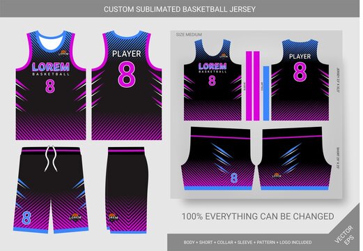 Detail Basketball Jersey Template Vector Nomer 25