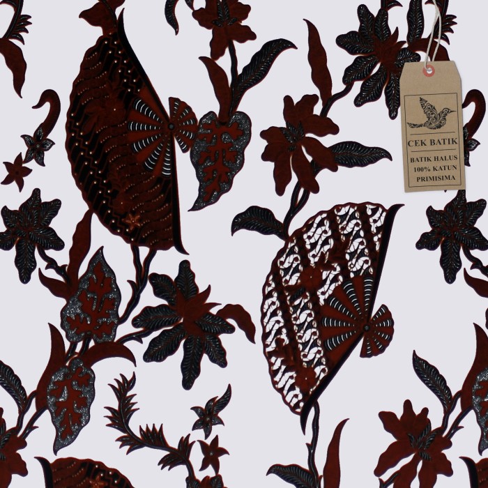 Detail Batik Surabaya Dan Penjelasannya Gambar Bunga Hitam Putih Keren Nomer 4