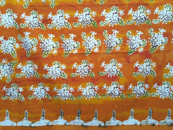 Detail Batik Surabaya Dan Penjelasannya Gambar Bunga Hitam Putih Keren Nomer 34