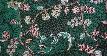 Detail Batik Surabaya Dan Penjelasannya Gambar Lukisan Bunga Mawar Hitam Putih Nomer 34