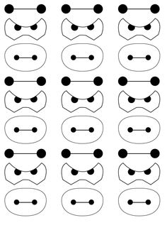 Detail Baymax Mask Template Nomer 8