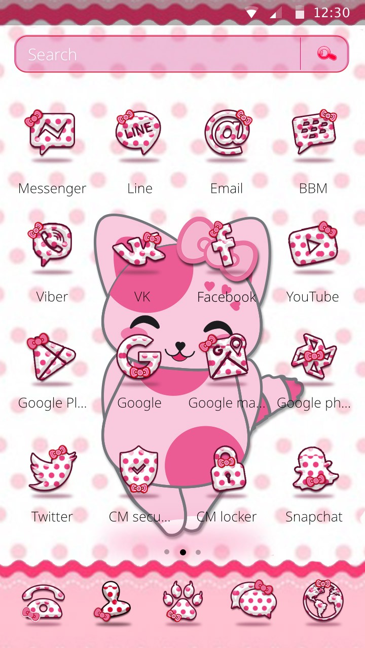 Detail Bbm Theme Hello Kitty Nomer 9