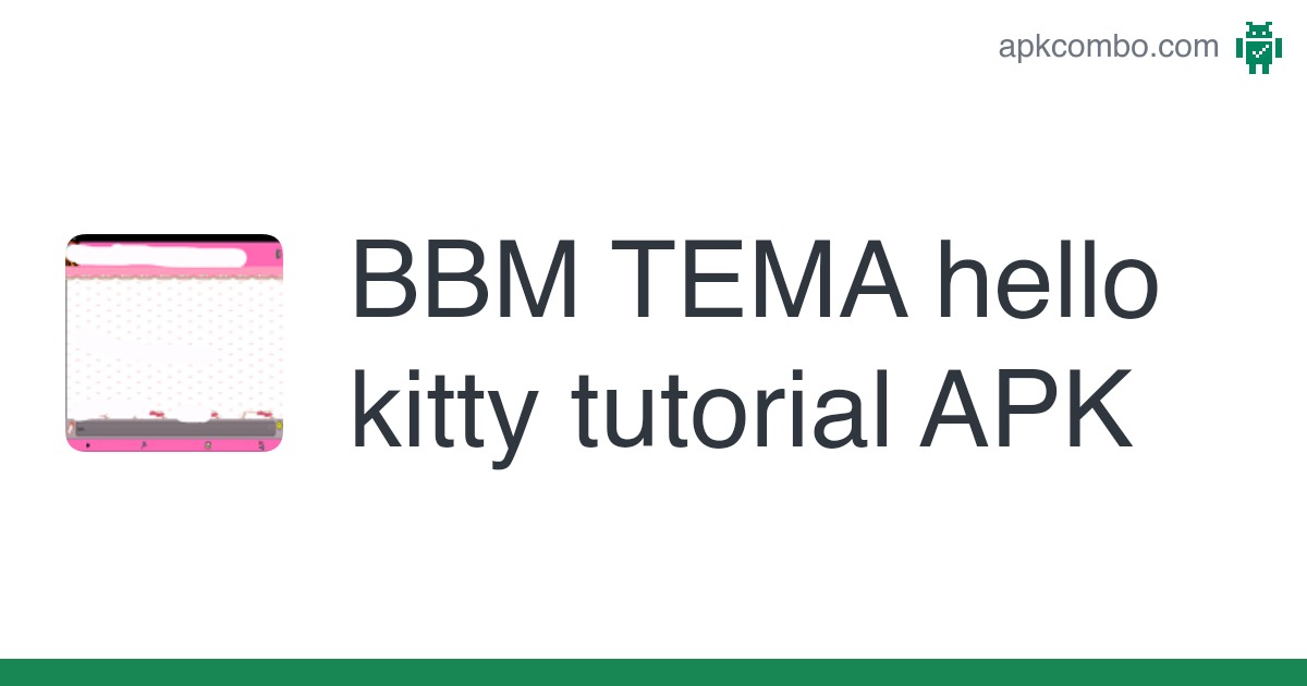Detail Bbm Theme Hello Kitty Nomer 11