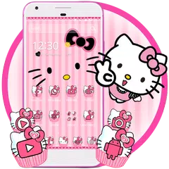 Detail Bbm Theme Hello Kitty Nomer 15