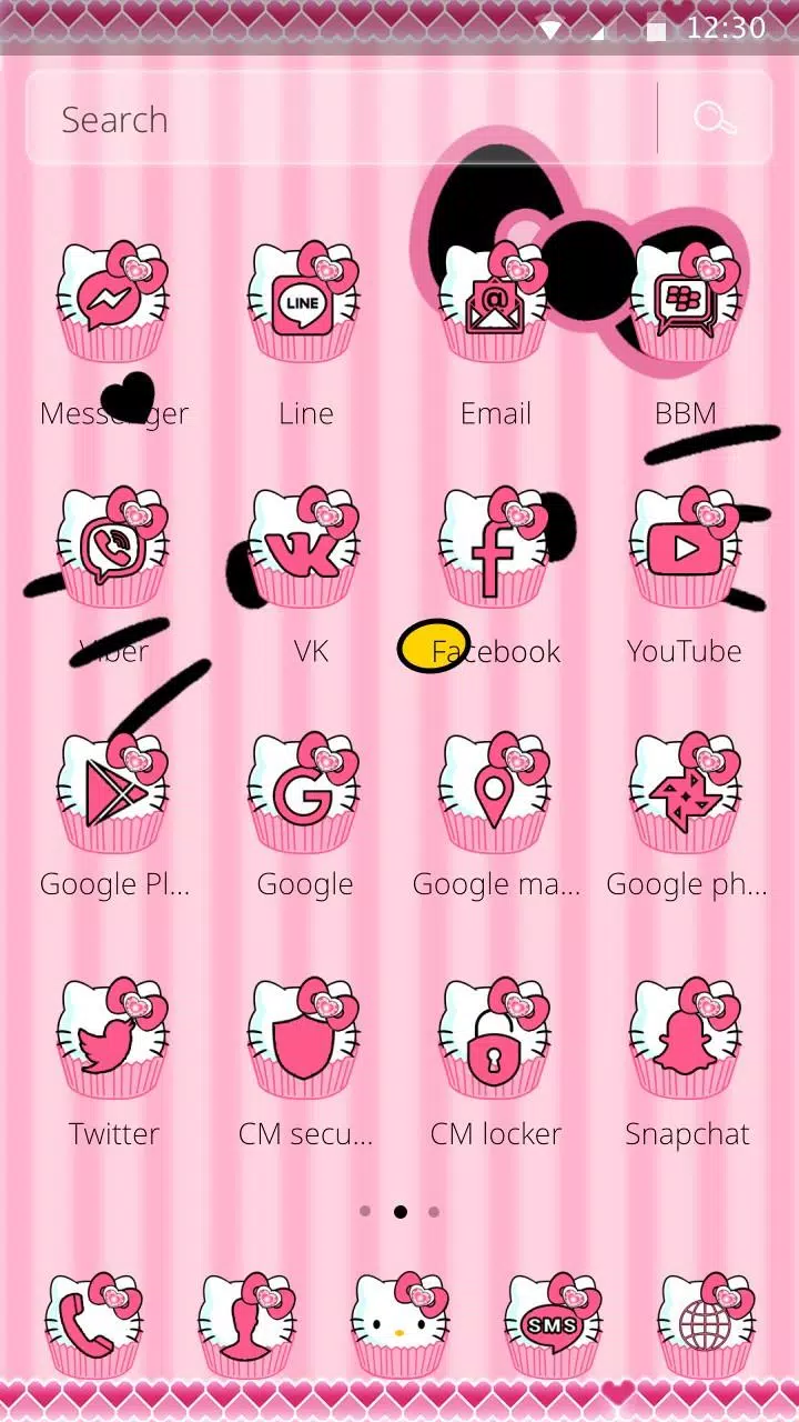Detail Bbm Theme Hello Kitty Nomer 2