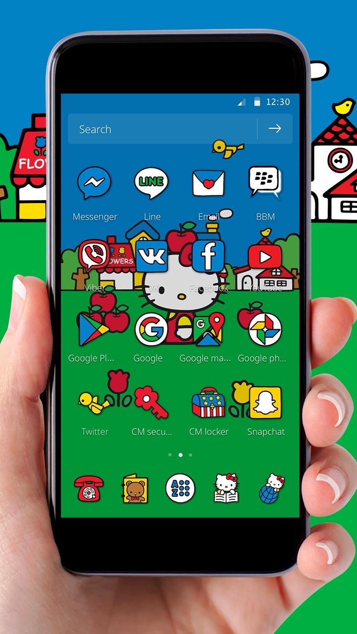 Detail Bbm Theme Hello Kitty Nomer 35
