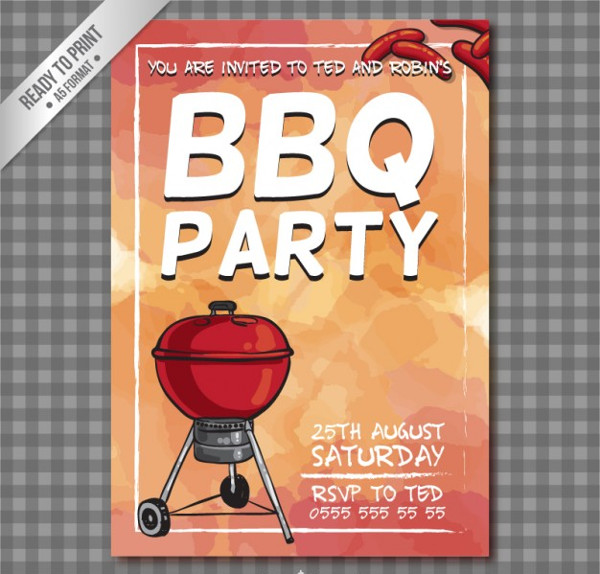 Detail Bbq Party Flyer Template Free Nomer 26