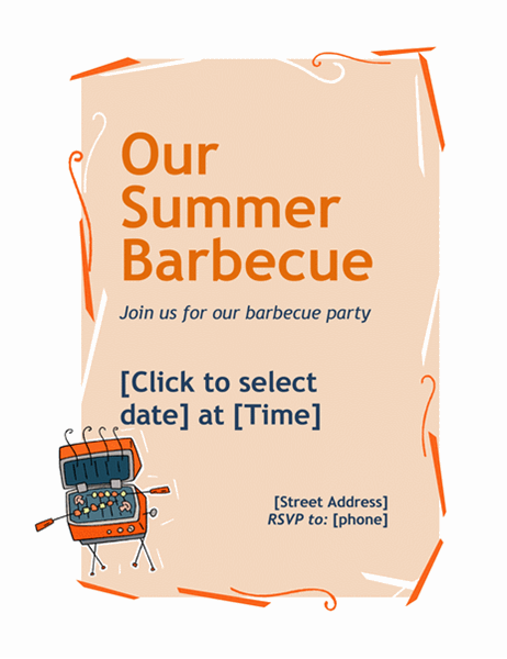 Download Bbq Party Flyer Template Free Nomer 34