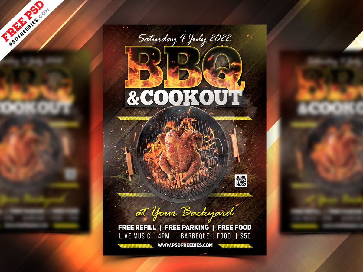 Detail Bbq Party Flyer Template Free Nomer 6