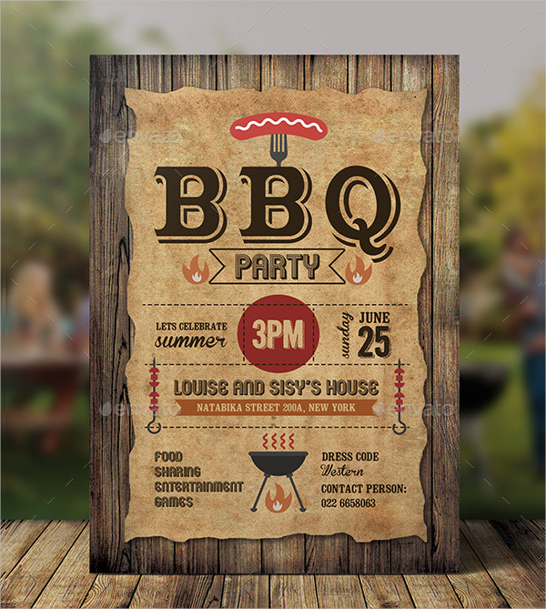 Download Bbq Party Flyer Template Free Nomer 47