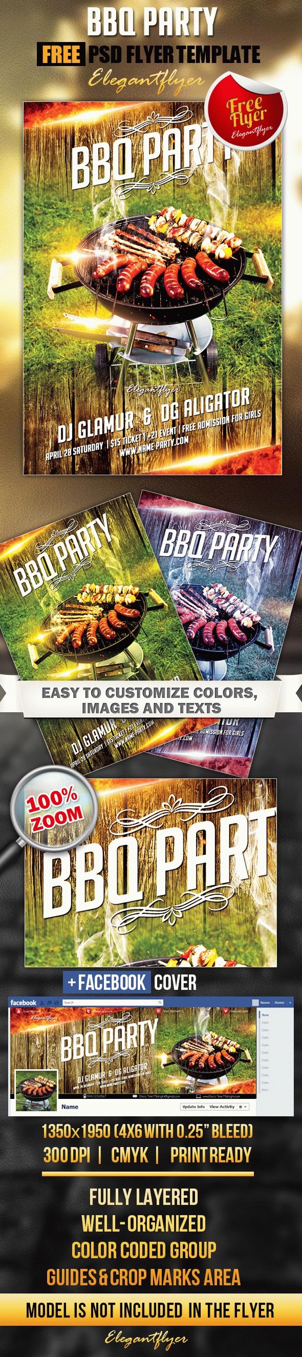 Detail Bbq Party Flyer Template Free Nomer 50