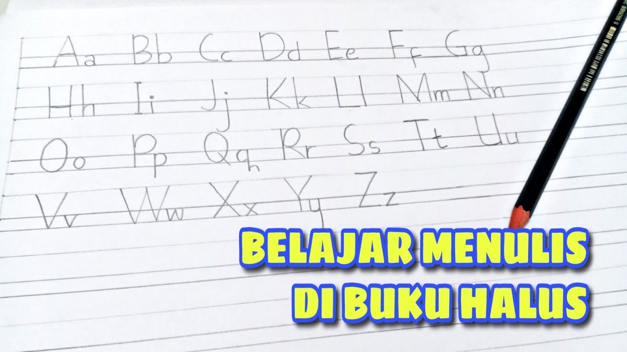 Belajar Menulis Di Buku Halus - KibrisPDR