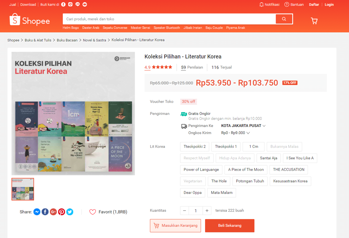 Detail Beli Buku Novel Murah Nomer 49