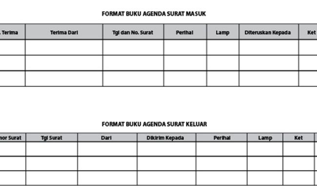 Detail Bentuk Buku Agenda Tunggal Nomer 6