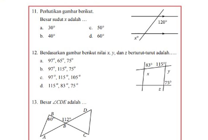 Detail Berdasarkan Gambar Berikut Nilai X Adalah Nomer 30