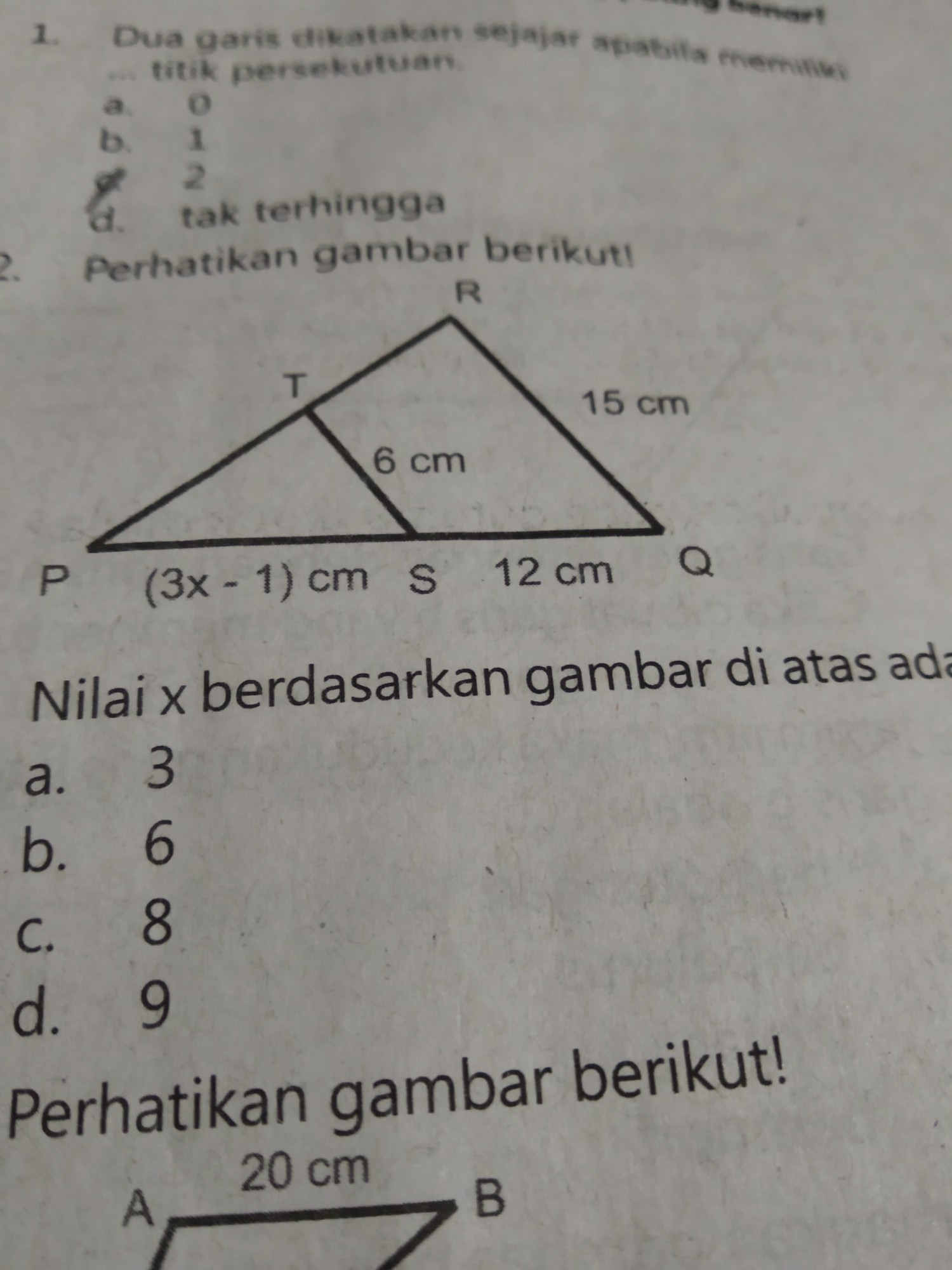 Detail Berdasarkan Gambar Berikut Nilai X Adalah Nomer 47