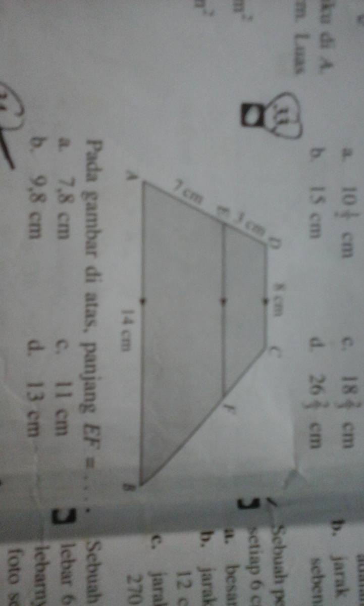 Detail Berdasarkan Gambar Diatas Panjang Ef Adalah Nomer 5