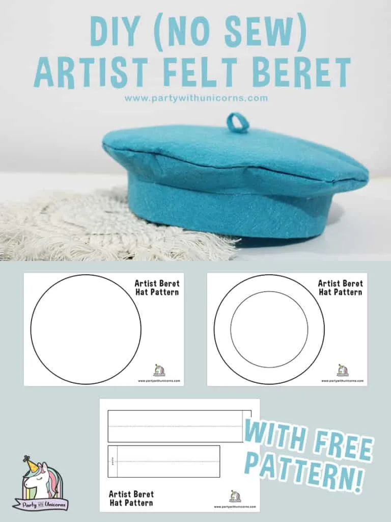 Beret Hat Template - KibrisPDR