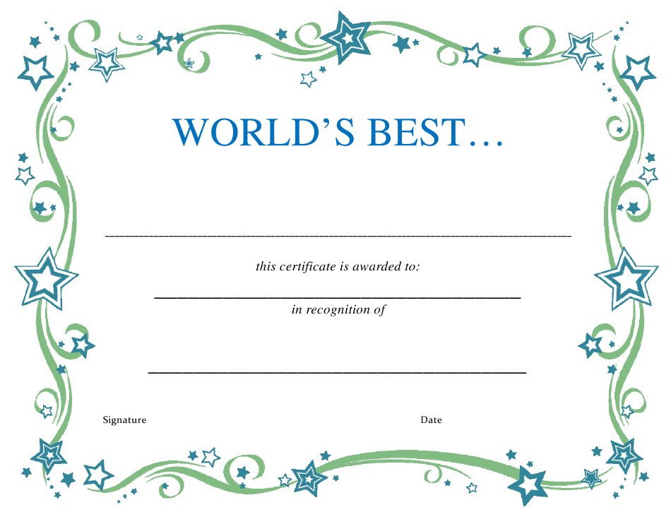 Detail Best Certificate Template Nomer 16