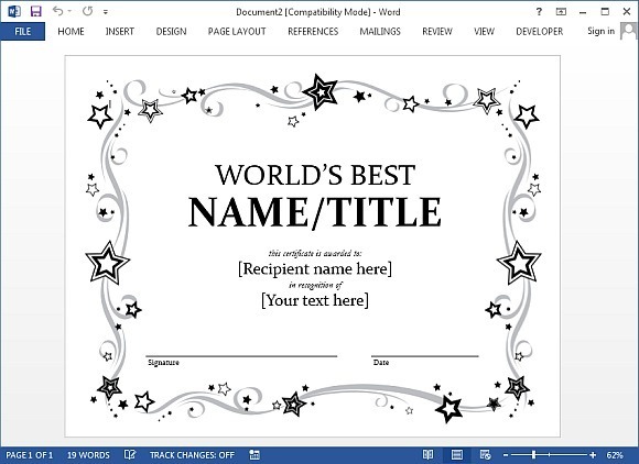 Detail Best Certificate Template Nomer 29