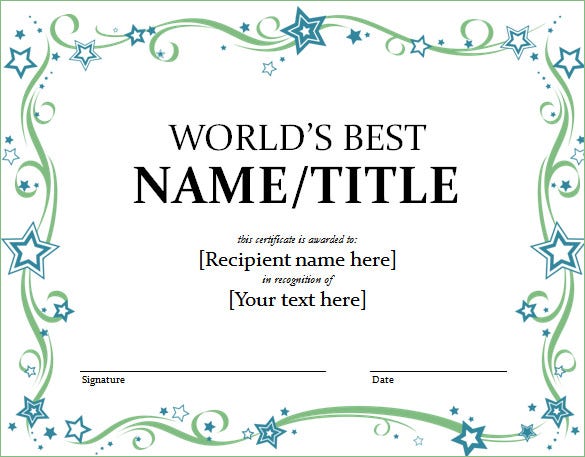Detail Best Certificate Template Nomer 49