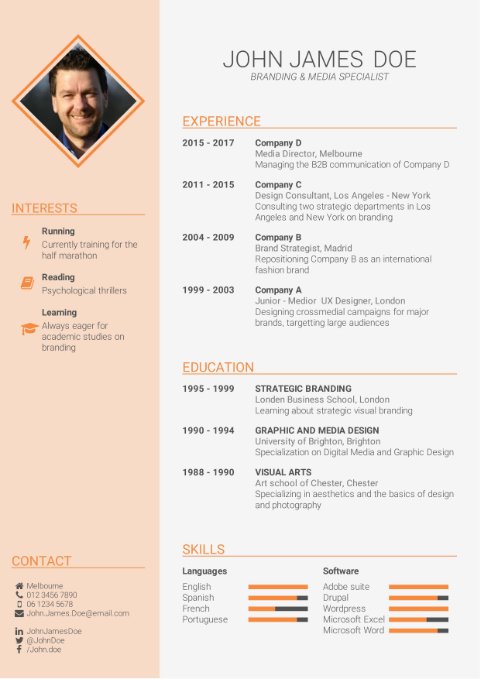 Detail Best Cv Template Nomer 13