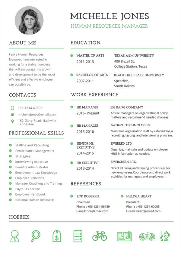 Detail Best Cv Template Word Nomer 30