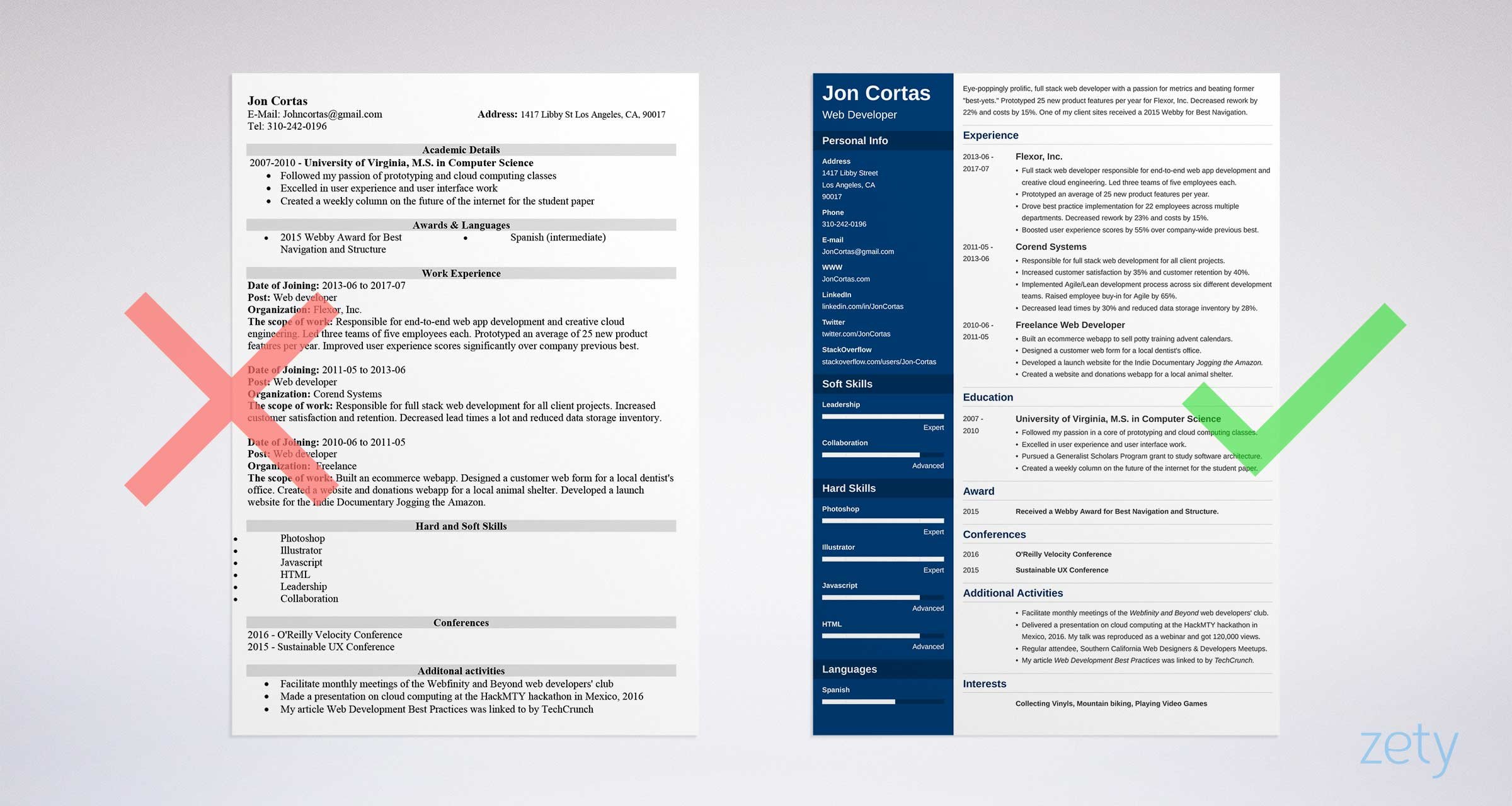 Detail Best Cv Template Word Nomer 32