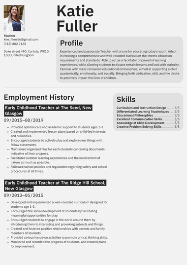 Detail Best Cv Template Word Nomer 41