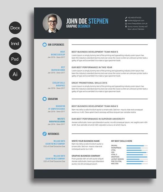 Detail Best Cv Template Word Nomer 5