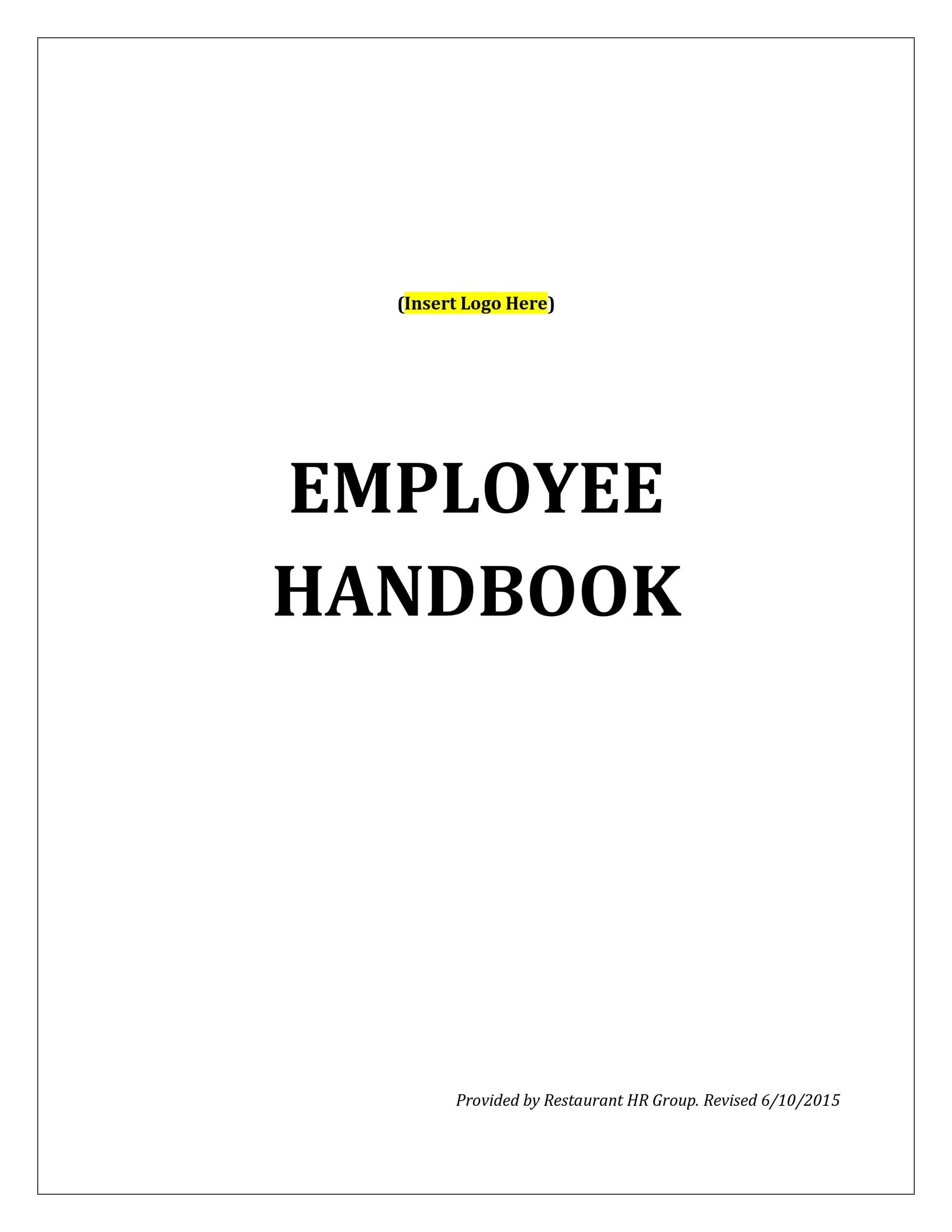 Detail Best Employee Handbook Template Nomer 2