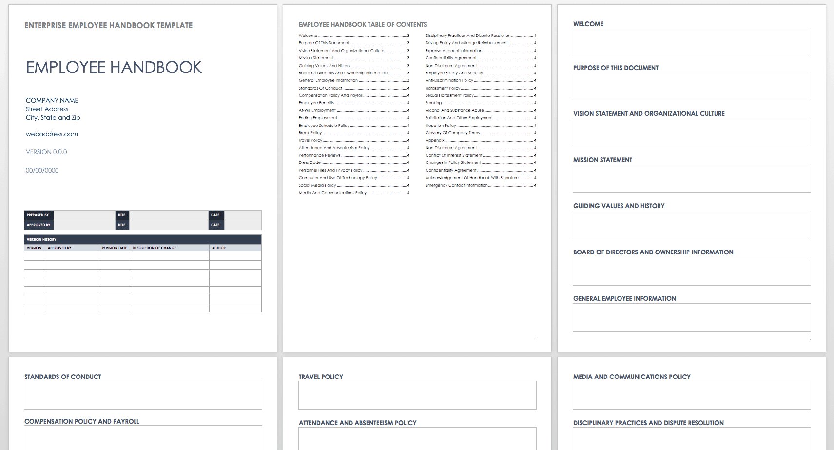 Detail Best Employee Handbook Template Nomer 11