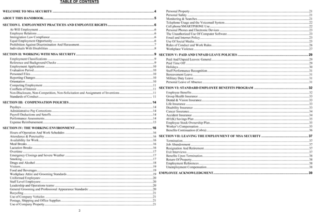 Detail Best Employee Handbook Template Nomer 18