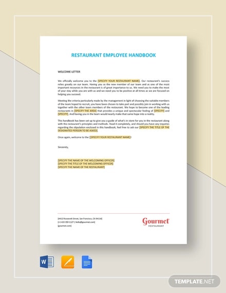 Detail Best Employee Handbook Template Nomer 19