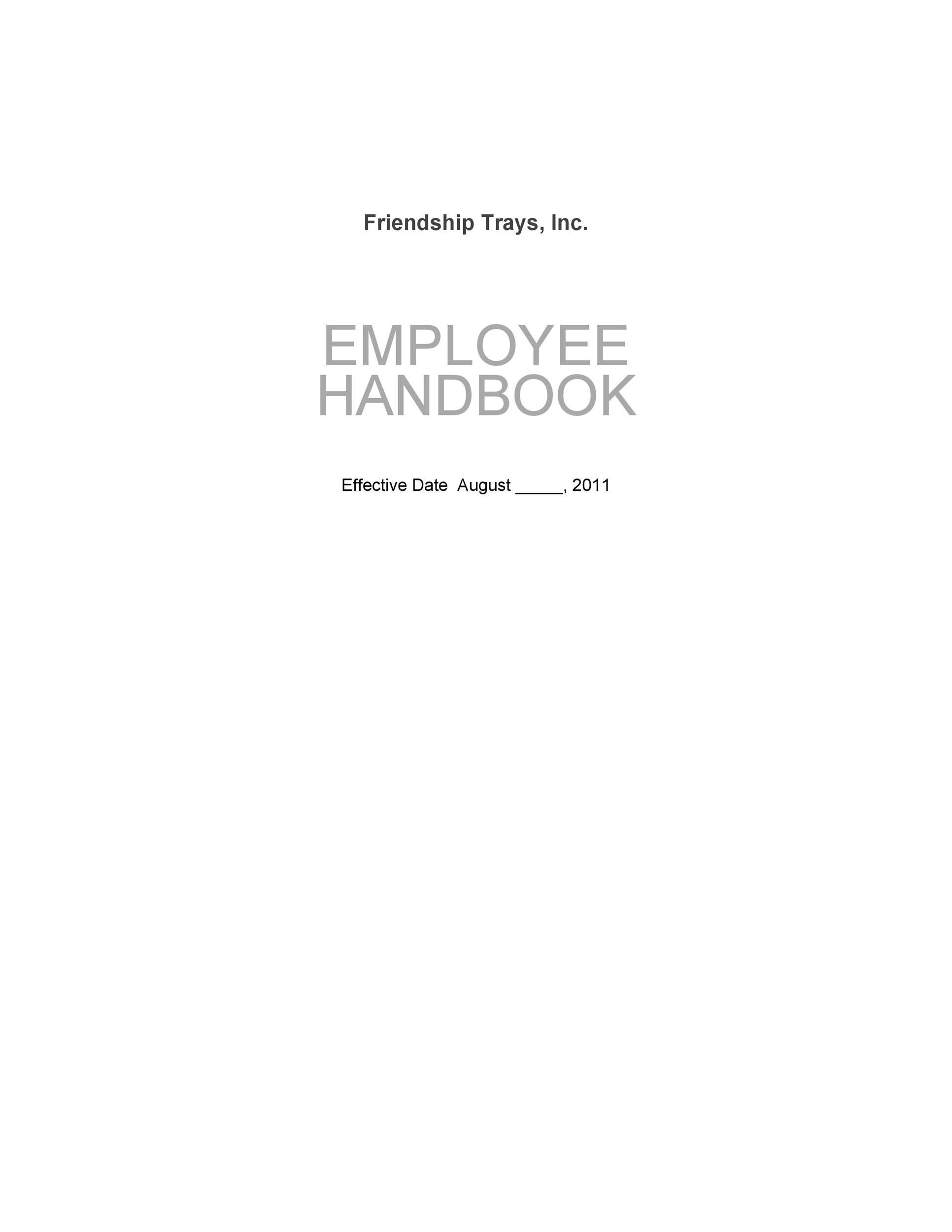 Detail Best Employee Handbook Template Nomer 23