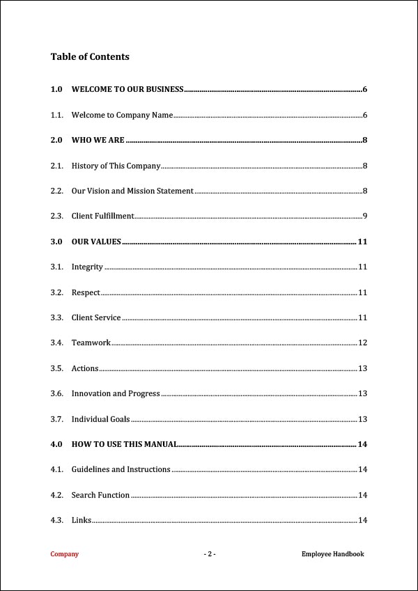 Detail Best Employee Handbook Template Nomer 44